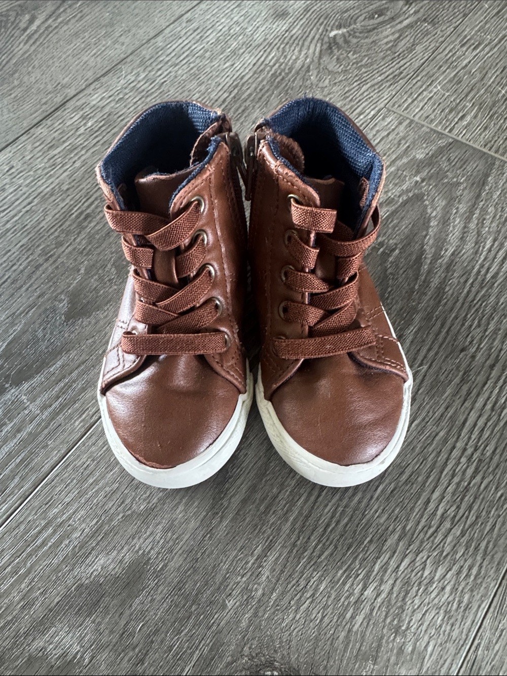Cat & Jack Brown High-Top Kids Sneakers